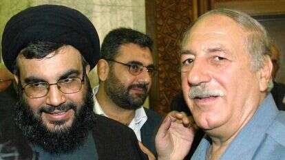 אחמד ג'יבריל וחבר. | AFP