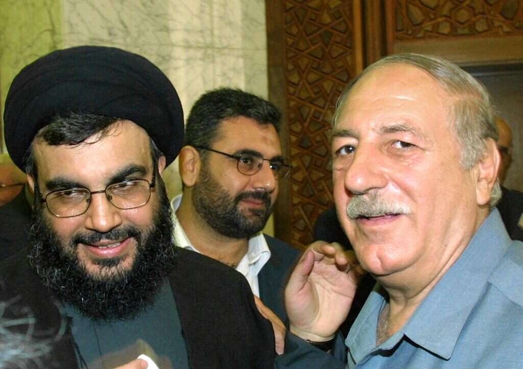 אחמד ג'יבריל וחבר. | AFP אחמד ג'יבריל וחבר. | AFP