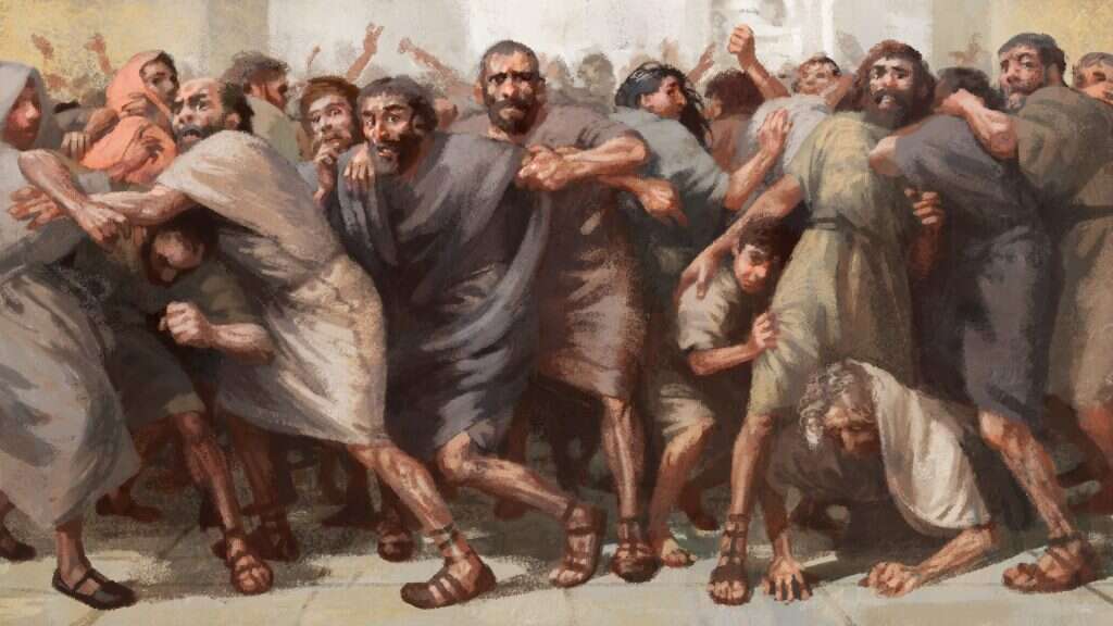 בוקס בבטן. מתוך הסרט "אגדת חורבן". איור: דוד פולונסקי ומיכאל פאוסט