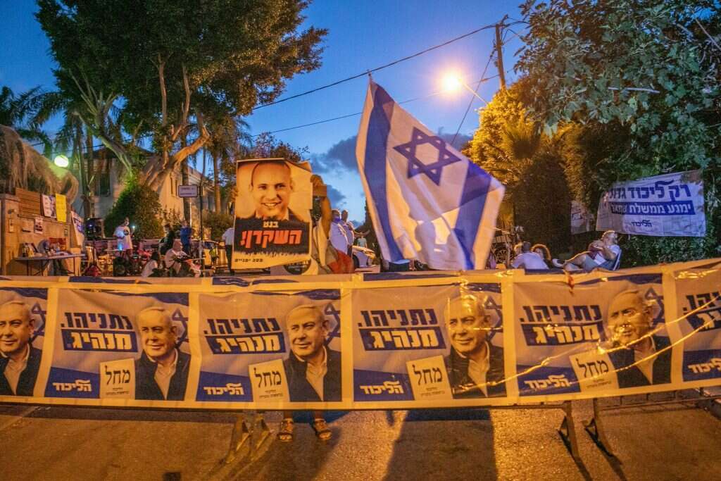 הפגנות מול בית ראש הממשלה. | יוסי אלוני