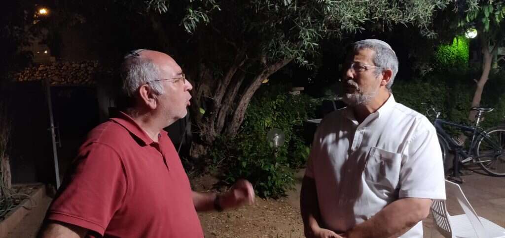 חיים רטיג (מימין) ויעקב פדר. | מיכאל טוכפלד