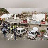 זירת הפיגוע במסעדת מצה בחיפה, מרץ 2002. | סוון נקסטרנד, AFP זירת הפיגוע במסעדת מצה בחיפה, מרץ 2002. | סוון נקסטרנד, AFP