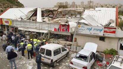 זירת הפיגוע במסעדת מצה בחיפה, מרץ 2002. | סוון נקסטרנד, AFP