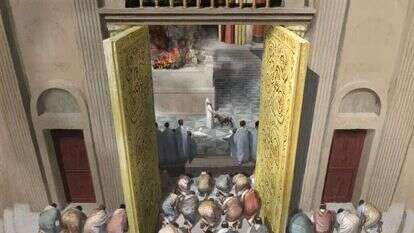 ישראל לא נמצאת היום במצבה של פרובינקיה יודיאה בשנת 66 לספירה. ציור (מתוך הסרט "אגדת חורבן"): דוד פולונסקי ומיכאל פאוסט