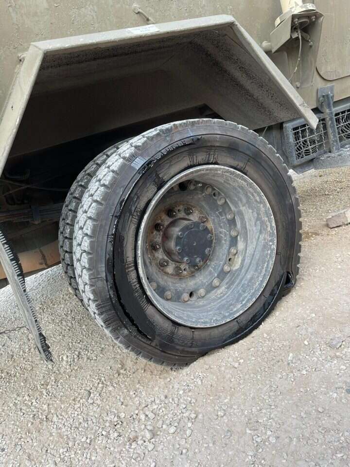 הרכב הושבת בשל הירי לעברו. | דוברות המשטרה