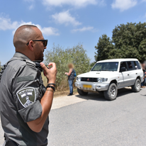 לוחם מג"ב במהלך מבצע אכיפה. | דוברות המשטרה