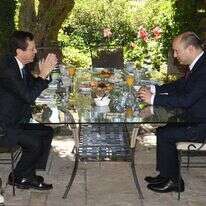 רה''מ בנט יחד עם נשיא המדינה הנכנס יצחק הרצוג. | מארק ניימן, לע''מ