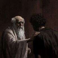 ידע לעמוד על המשמר בממשק שבין התורה לחברה. דמותו של רבן יוחנן בן זכאי בסרט "אגדת חורבן" . ציורים: דוד פולונסקי ומיכאל פאוסט. באדיבות סרטי נחשון