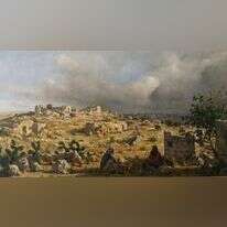 אילן ברוך, חורבה, שמן על בד, 2016