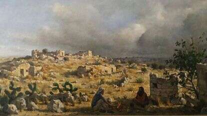 אילן ברוך, חורבה, שמן על בד, 2016