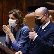 ראש הממשלה נפתלי בנט והשרה תמר זנדברג. | נועם מושקוביץ, דוברות הכנסת