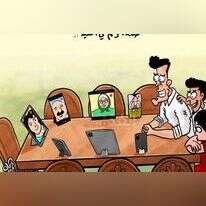 מתוך עיתון אלעַ'ד, ירדן. הקריקטוריסט: חַמְזַה חַגַ'אג'