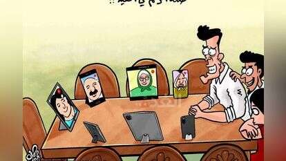 מתוך עיתון אלעַ'ד, ירדן. הקריקטוריסט: חַמְזַה חַגַ'אג' מתוך עיתון אלעַ'ד, ירדן. הקריקטוריסט: חַמְזַה חַגַ'אג'