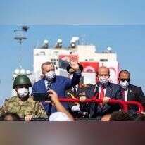 ארדואן בצפון קפריסין, ביום שלישי. | AFP