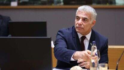 לפיד בכנס של האיחוד האירופי, | האיחוד האירופי