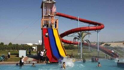 פארק השעשועים "אסאדה" על אדמות גני־טל. | רויטרס