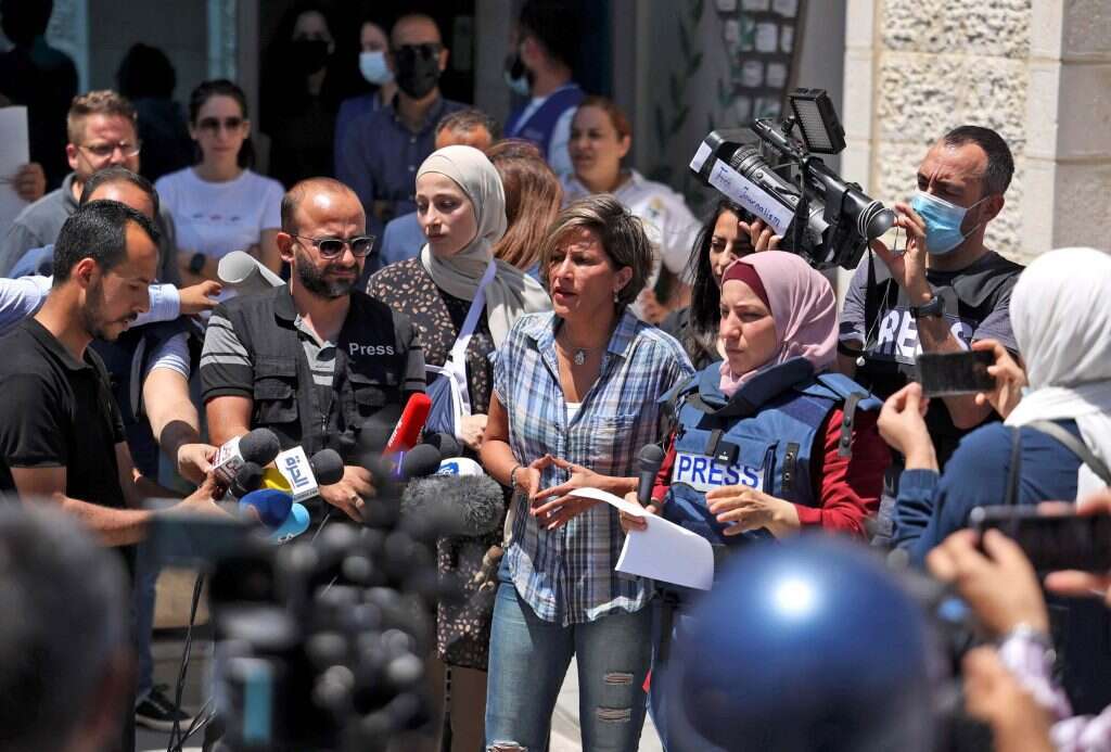 העיתונאיות נפגעות יותר. מחאה נגד הרש"פ. | איי.אף.פי