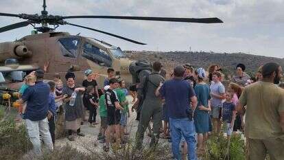 המסוק שנחת בעלי, היום. | יצחק קליין, דוברות בנימין