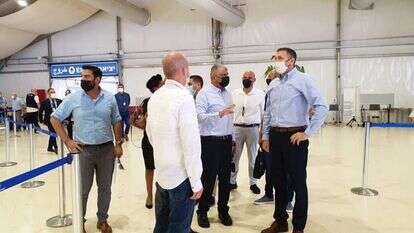 מתן כהנא בסיור הבוקר בנתב"ג