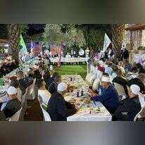 בני גנץ במפגש עם הדרוזים בחורפיש. | באדיבות המצלם