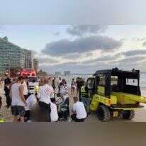 פינוי הטובע בים. | מד"א