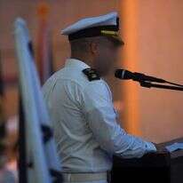 טקס חילוף מפקדים בשייטת צוללות. | דו"צ