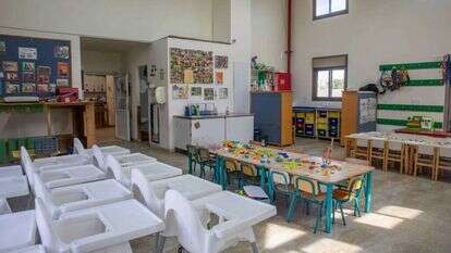 פועלים בתנאי אי־ודאות. גן ילדים במרכז הארץ. | יוסי אלוני, פלאש 90