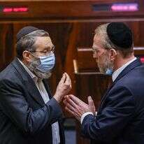 פינדרוס וגפני במליאת הכנסת. | נועם מושקוביץ, דוברות הכנסת