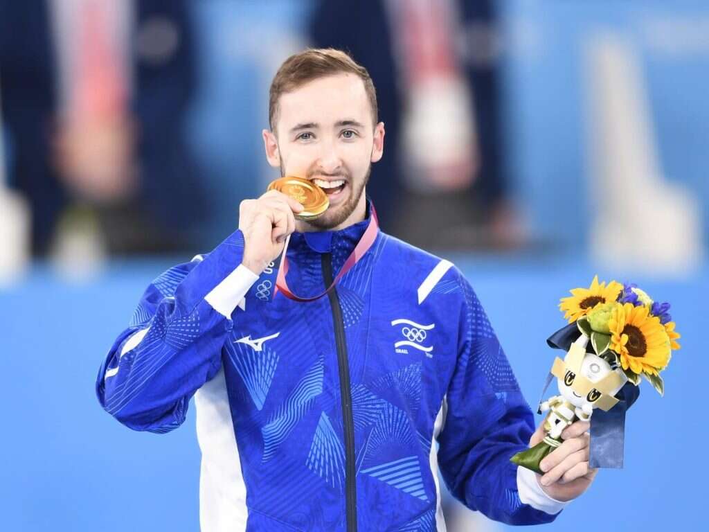 דולגופיאט לאחר הזכייה בטוקיו. | עמית שיסל, הוועד אולימפי