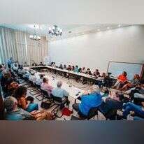 ישיבת חברי האקדמיה. | באדיבות יח"צ האקדמיה ללשון העברית