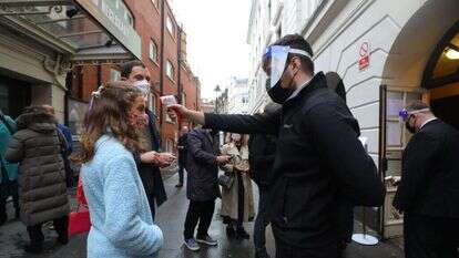 קורונה בלונדון. | EPA