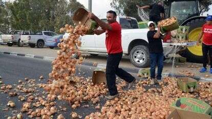 מחאת החקלאים, בשבוע שעבר | דודו גרינשפן