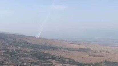 מסך מתוך סרטון של כיפת ברזל