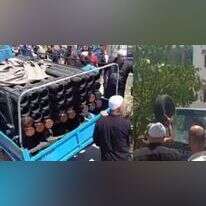 הדרוזים בלבנון מתעמתים עם חוליית השיגור של חיזבאללה. | מסך: מתוך הרשתות החברתיות הדרוזים בלבנון מתעמתים עם חוליית השיגור של חיזבאללה. | מסך: מתוך הרשתות החברתיות