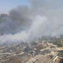 שריפה באלפי מנשה. | דוברות רשות הכיבוי