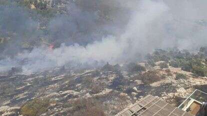 שריפה באלפי מנשה. | דוברות רשות הכיבוי