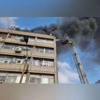 השריפה בתל-אביב. | דוברות והסברה כב"ה מחוז דן