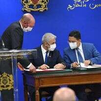 יאיר לפיד ונאסר בוריטה. | שלומי אמסלם, לע"מ