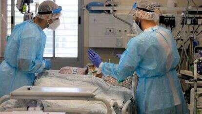 מחלקת הקורונה בבית החולים בצפת. | AFP