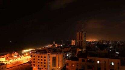 עזה לאחר מתקפה של חיל האוויר, יולי 2021. | AFP עזה לאחר מתקפה של חיל האוויר, יולי 2021. | AFP