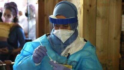 בדיקות קורונה מהירות בישראל. | EPA