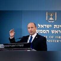 ראש הממשלה נפתלי בנט במסיבת עיתונאים. | יונתן זינדל, פלאש 90