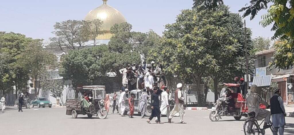 העיר גזני לאחר כיבושה, בשבוע שעבר. | EPA