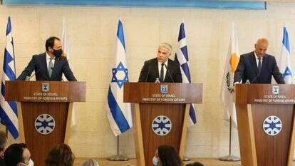 שרי החוץ של של ישראל יוון וטורקיה. | מירי שמעונוביץ