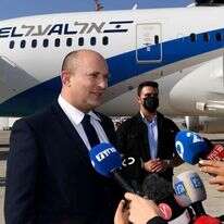 נפתלי בנט בדרכו לוושינגטון. | אבי אוחיון, לע"מ