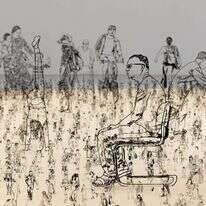 צדוק בן־דוד, מתוך המיצב "אנשים שראיתי ומעולם לא פגשתי" במוזיאון תל אביב לאמנות, 2021