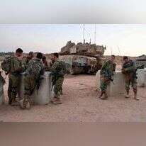 חיילים בגבול הרצועה. | AFP חיילים בגבול הרצועה. | AFP