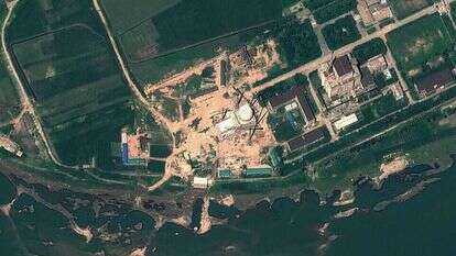 תמונת לווין של מרכז המחקר המדעי הגרעיני יונגביון בקוריאה הצפונית | AFP