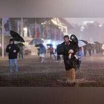 ניו-יורק בעיצומה של הסופה. | EPA