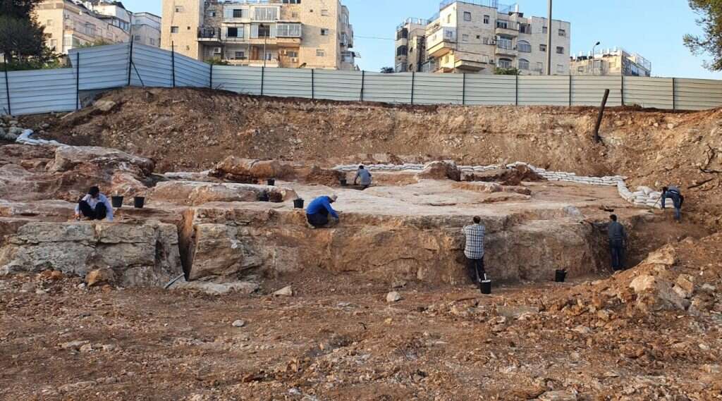 המחצבה שנחשפה בהר החוצבים, ירושלים. | שי הלוי רשות העתיקות המחצבה שנחשפה בהר החוצבים, ירושלים. | שי הלוי רשות העתיקות